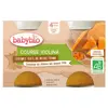 Babybio Légumes Pot Courge Violina +4m Bio Lot de 2 x 130g