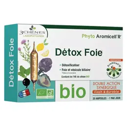 Les 3 Chênes Phyto Aromicell'R Détox Foie Bio 20 ampoules