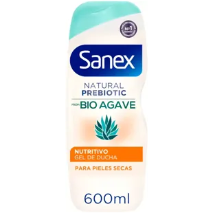 Sanex Natural Prebiotic Gel de ducha Agave Hidratante 600 ml