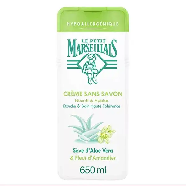 Le Petit Marseillais Crema Senza Sapone Linfa d'Aloe Vera e Fiore di Mandorlo 650ml