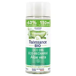 Natessance Déodorant Bio Déodorant 24h Aloe Vera Eco-Recharge 150ml