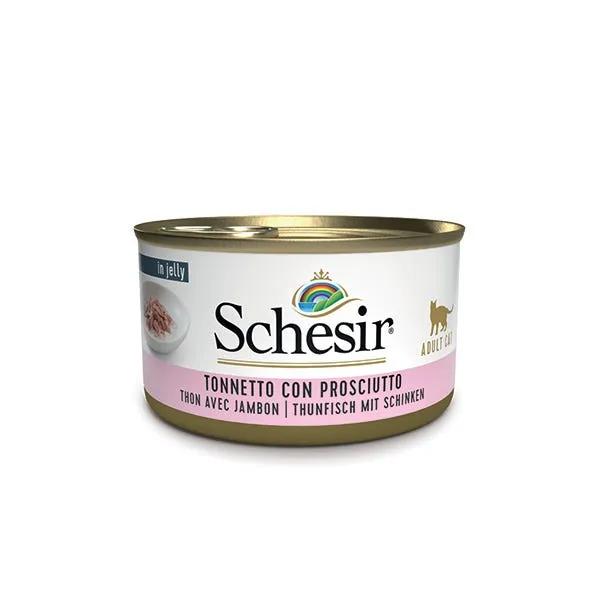 Schesir Tonnetto Con Prosciutto Lattina Cibo Umido Gatto Adulto 85 G