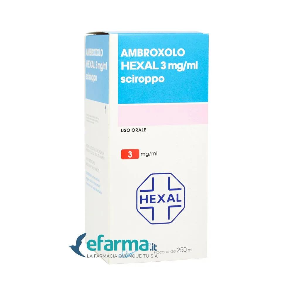 Ambroxolo Hexal 3 mg/ml Sciroppo Espettorante Flacone 250 ml