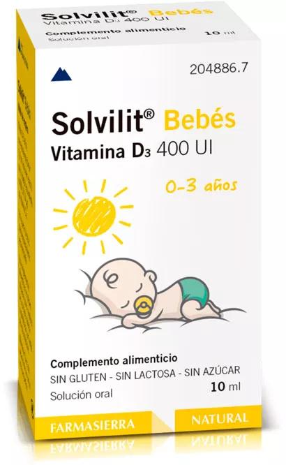 Solvilit Bebés Vitamina D3 400 UI 10 ml