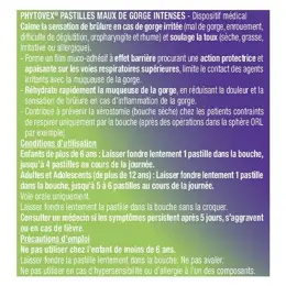 UPSA Phytovex Maux de Gorge Intenses sans Sucre 20 pastilles