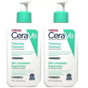 CeraVe Gel Limpiador Espumoso 2x236 ml