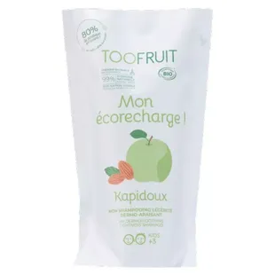 Toofruit Bambino Capelli Kapidoux Eco-Ricarica Shampoo Mela Mandorla Bio 400ml