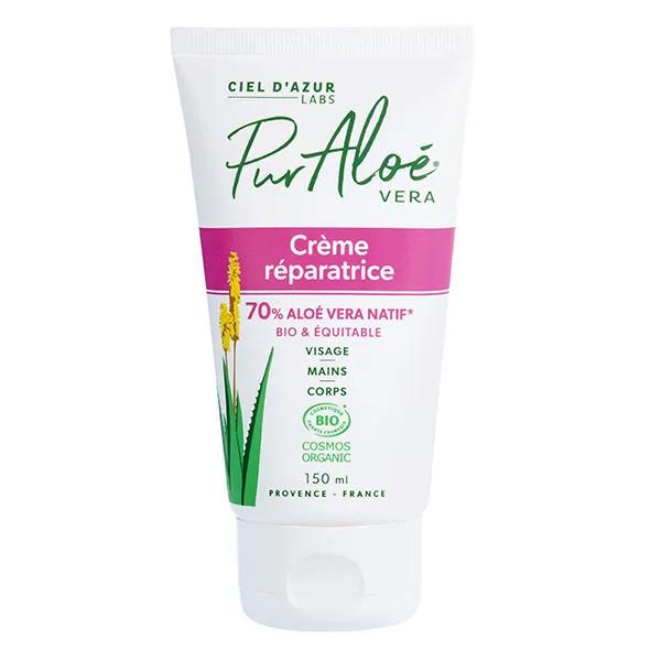 Pur Aloé Crème Réparatrice 70% d'Aloé Vera 150ml