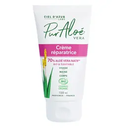 Pur Aloé Crème Réparatrice 70% d'Aloé Vera 150ml