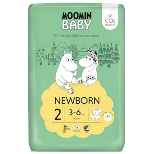 Moomin Baby Diapers Size 2 (3-6kg) 56 units