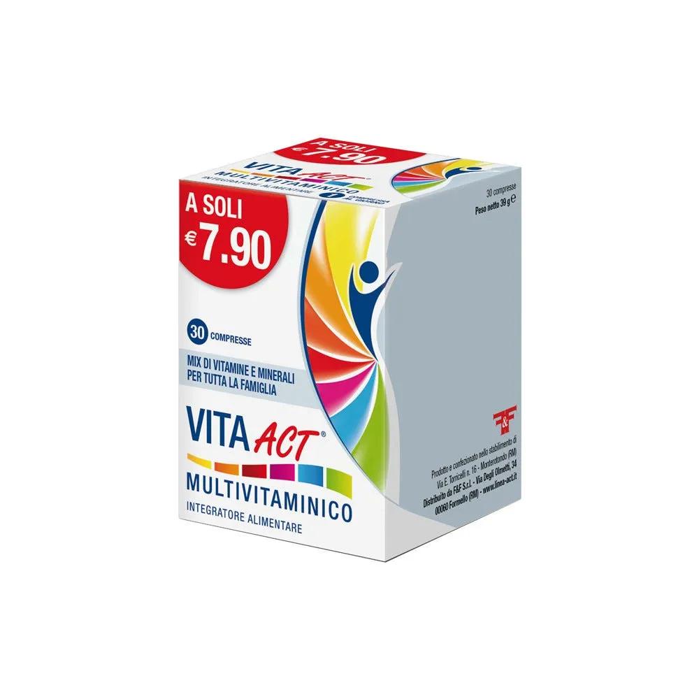 Vita Act Multivitaminico Integratore di Vitamine e Minerali 30 Compresse