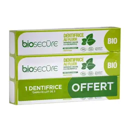 Bio Secure Dentifrice au Fluor Lot de 3 x 75ml