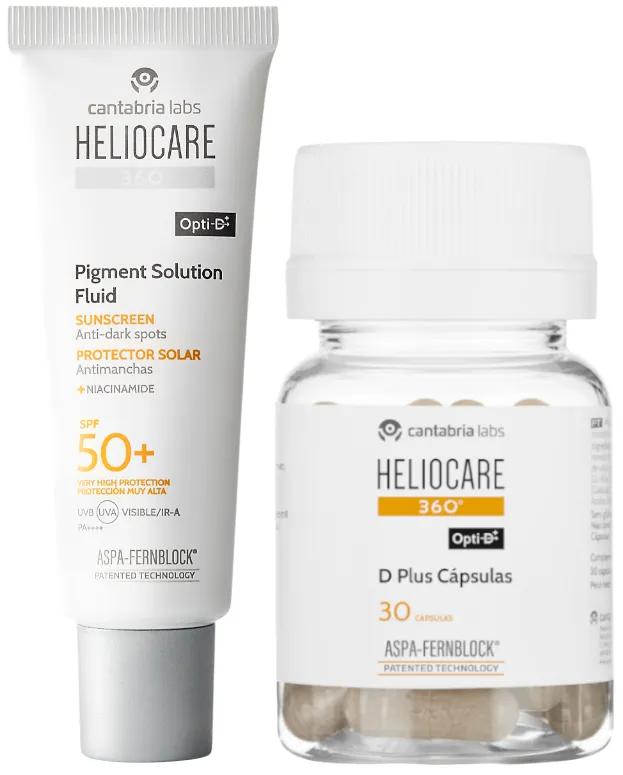 Heliocare 360 Pigment Fluid Solution SPF50+ 50 ml + Heliocare 360 D Plus 30 Capsules