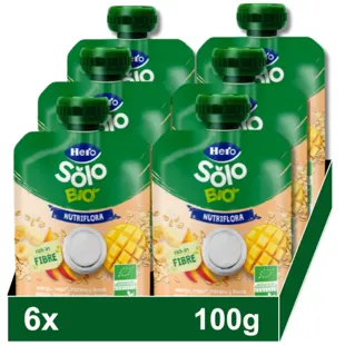 Hero Solo Bio Mango, Banana and Yogurt Bag +6m 6x100 gr