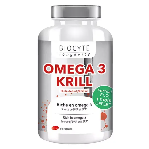 Biocyte Omega 3 Krill 90 cápsulas