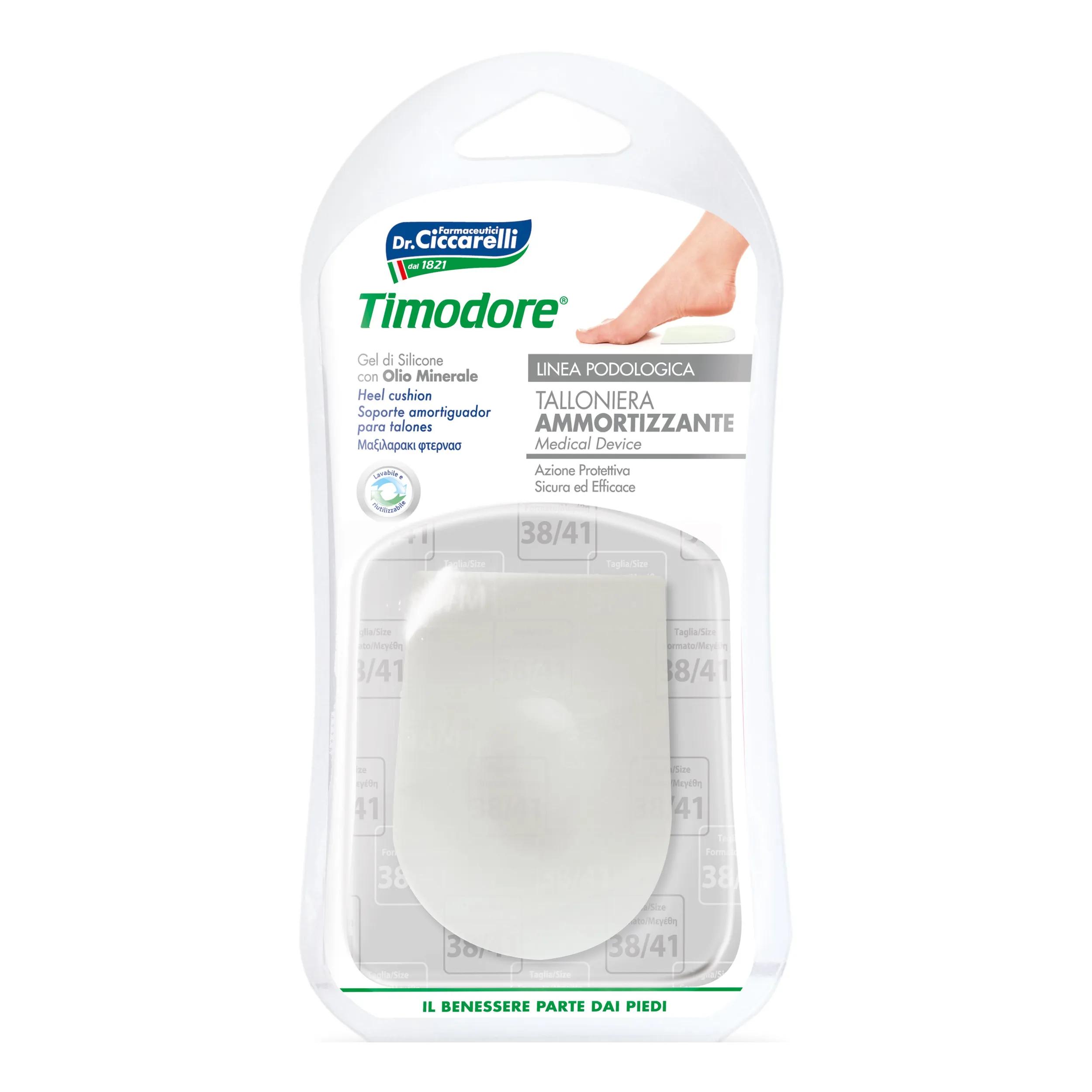 Timodore Talloniera Ammortizzante Gel Di Silicone N°38-41 2 Pezzi