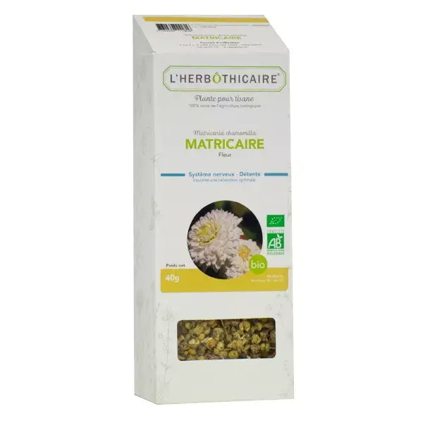 L' Herbothicaire Organic German Chamomile Matriciary Herbal Tea 50g