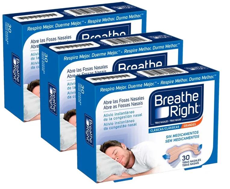 Breathe Right grote neusstrips 3x30 eenheden