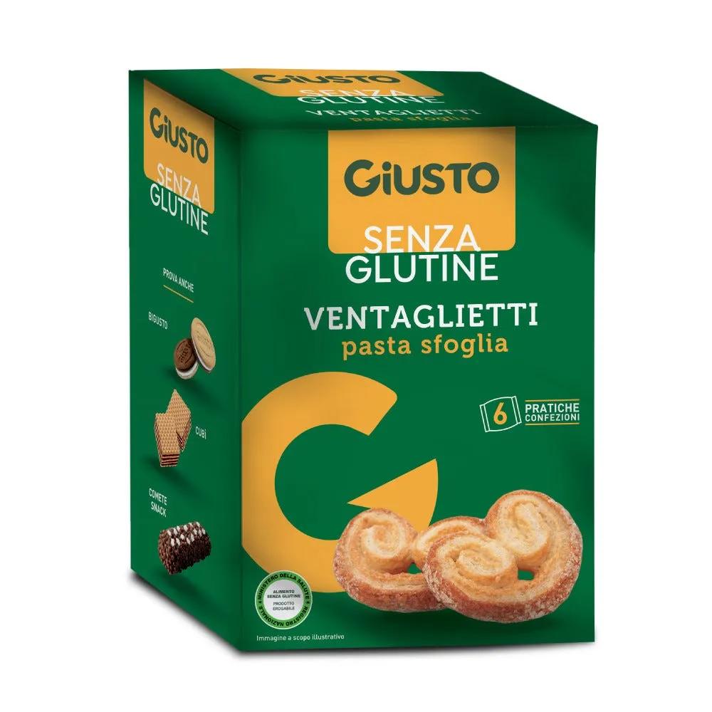 Giusto Senza Glutine Ventaglietti Biscotti di Sfoglia 150 g