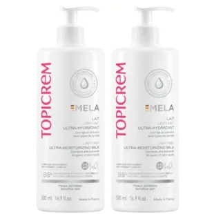 Topicrem Mela Ultra-Moisturizing Unifying Milk SPF15 2x500 ml