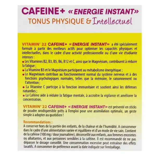 Ineldea Vitamin 22 Caféine+ 14 Sticks