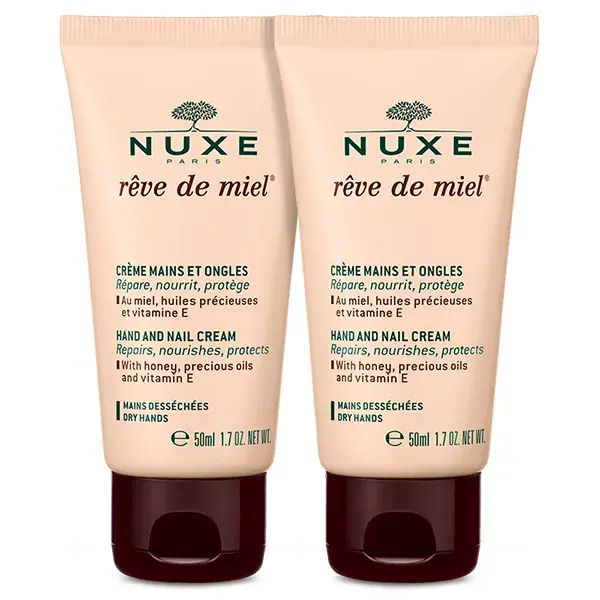 Nuxe Reve de Miel Hand and Nail Cream 2 x 50ml