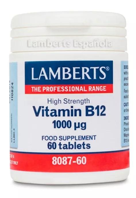 Lamberts Vitamina B12 1000µg 60 Comprimidos