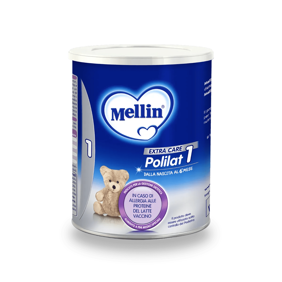 Mellin Polilat 1, Alimento a Fini Medici Speciali, Allergia alle Proteine del Latte Vaccino, 400g