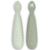Suavinex Colour Essence Silicone Learning Spoons Green +6m 2 units