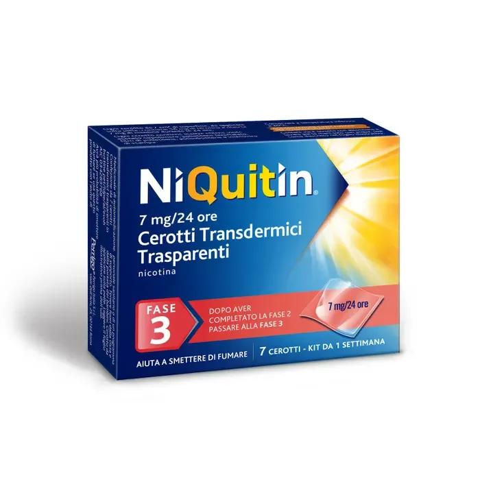 NiQuitin Fase 3 Nicotina 7 mg/24 h 7 Cerotti Transdermici