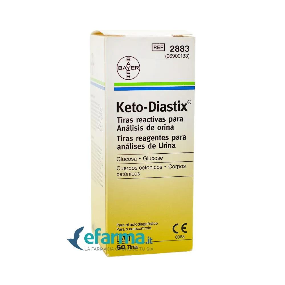 Bayer Keto-Diastix Test Glicosuria e Chetonuria 50 Strisce Reattive