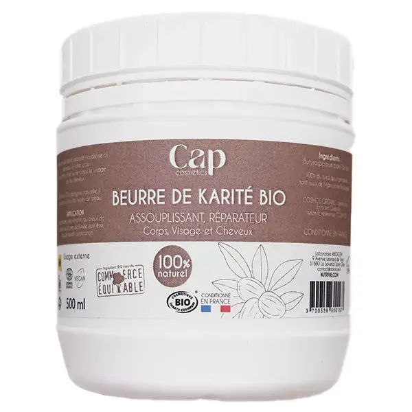 Cap Cosmetics Baume Beure de Karité Bio 500ml