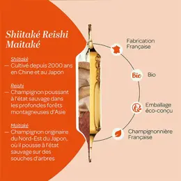 Superdiet Shiitaké Reishi Maitaké Bio 20 ampoules