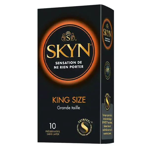 Skin King Size Grande Taille 10 préservatifs
