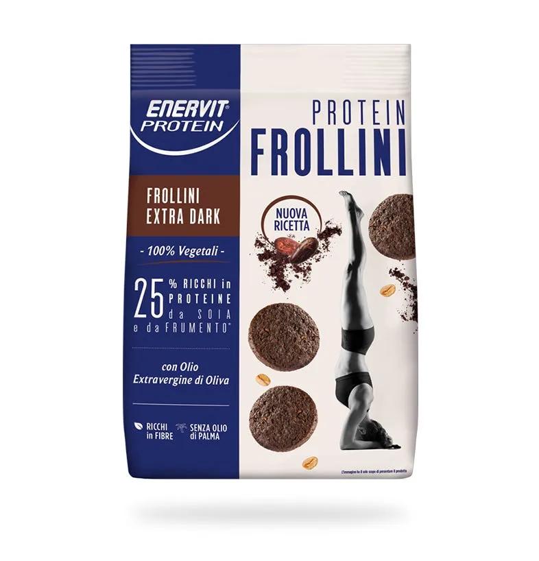 Enervit Protein Frollini Extra Dark con 25% Di Proteine 200 g