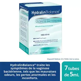 Hydralin Balance Gel Vaginal Contre Vaginose Bactérienne Triple Action Lot de 2 x 7 tubes