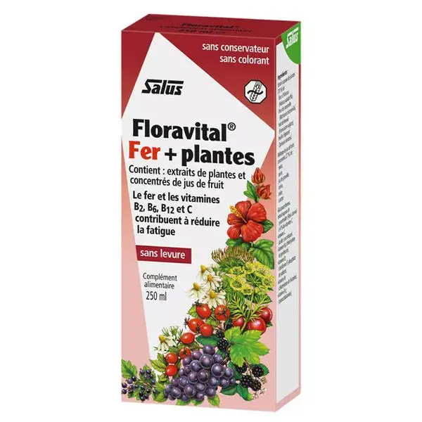 Salus Toniques Floravital Fer + Plantes 250ml
