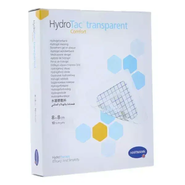 Hartmann Paul Hydrotac Comfort Transparent Adhesive Bandage 8x8cm 10 units
