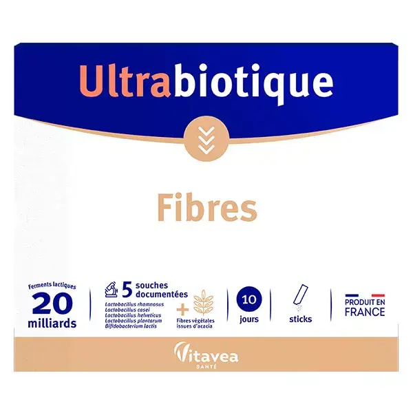 Nutrisanté Ultrabiotique Fibres 10 sticks