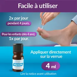 Excilor Traitement des Verrues Gel Acide Mains et Pieds 4ml