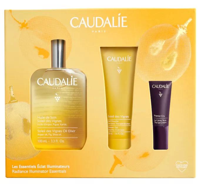 Caudalie Soleil des Vignes Olie 100 ml + Douchegel 50 ml + Oogcontour 5 ml