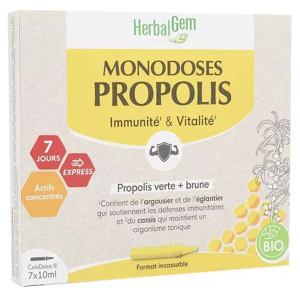 Herbalgem Propolis Bio 7 ampoules