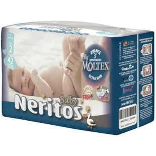 Neritos by Moltex Diapers Size 2 (3-6 Kg) 42 units