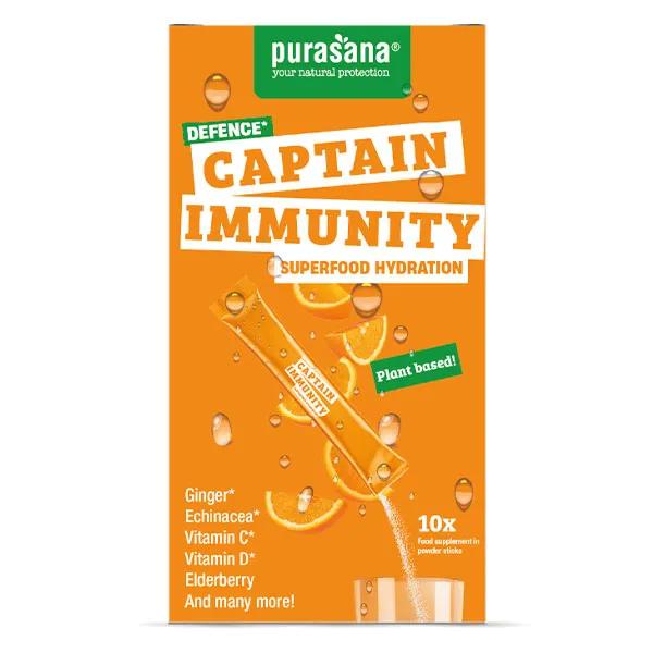 Purasana Hydration Superfoods Captain Immunity 10 x 4,5 g