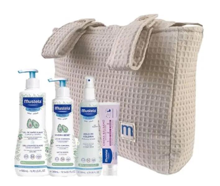 Imagen de Mustela Bolsa Carrito Beige 4 Productos de Higiene
