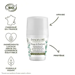 Sanoflore Déodorant Nuage de Fraîcheur Roll-On 24h Bio 50ml