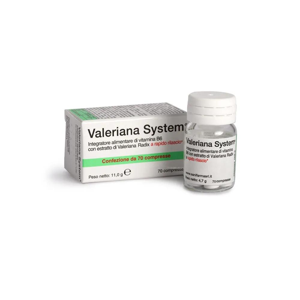 Valeriana System Integratore 70 Compresse