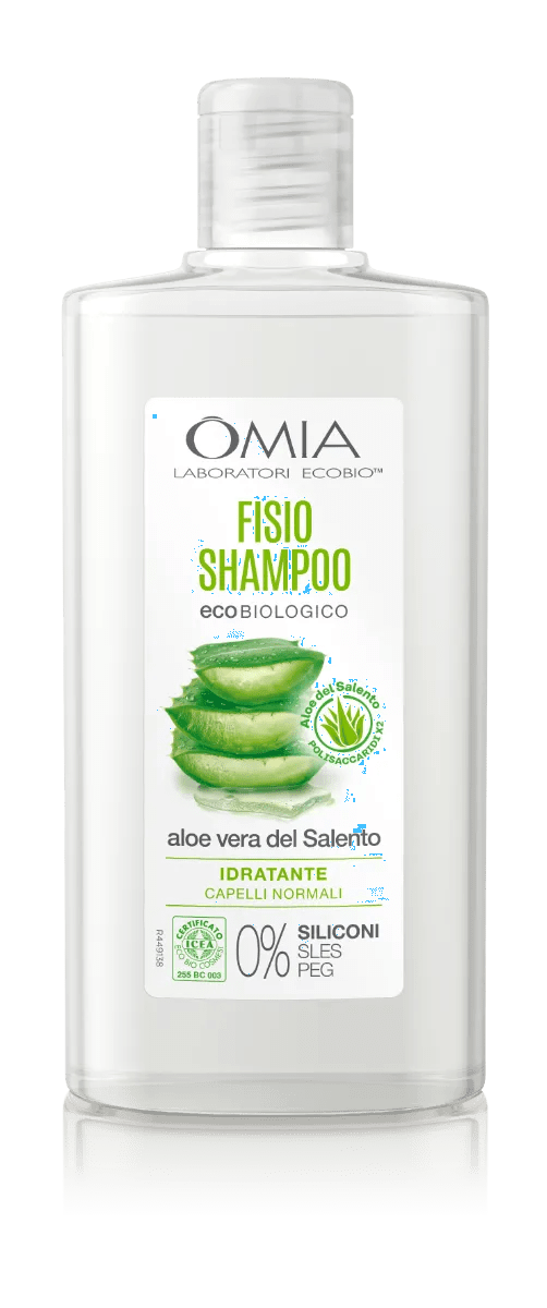 Omia Shampoo Bio Idratante Capelli Normali All'Aloe Vera Del Salento 200 ml