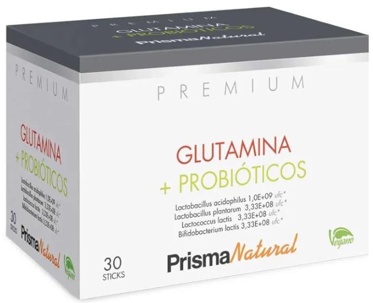 Glutamine probiotiques prisme naturel 30 bâtonnets