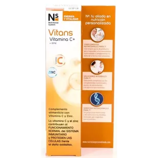 NS Vitans Vitamin C+Zinc Lemon Flavor 20 Effervescent Tablets